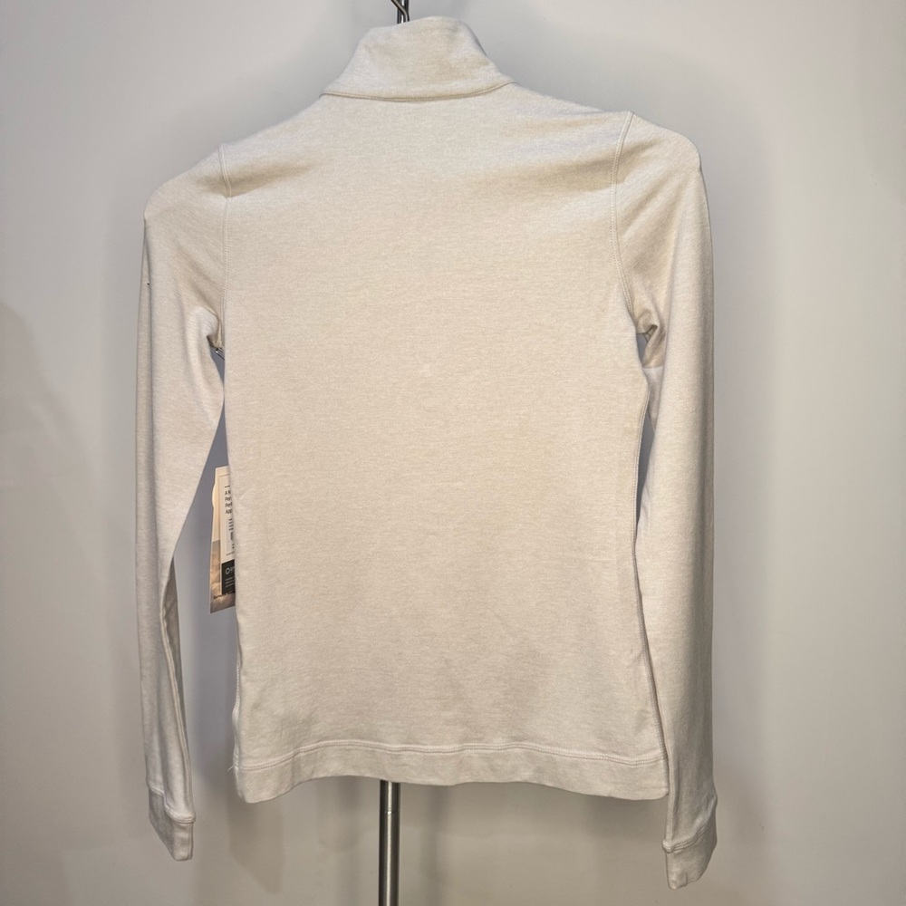 NWT Vuori Halo Essential Half Zip Women's Long Sleeve Top • Salt Heather • XS - Picture 13 of 13